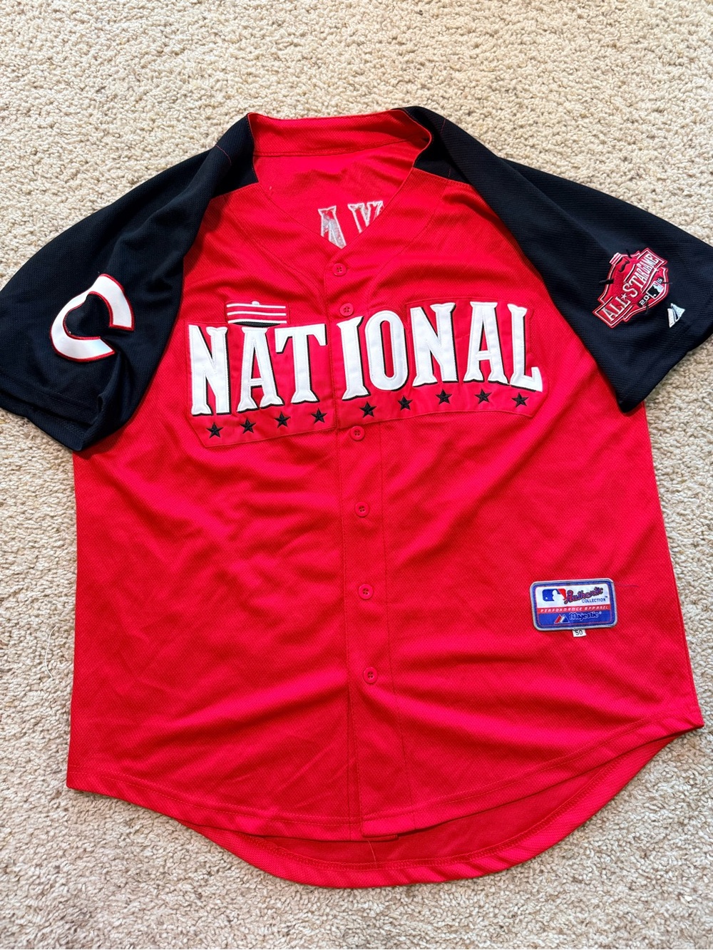 Majestic Kris Bryant #17 2016 MLB All Star Game National Jersey Size 50